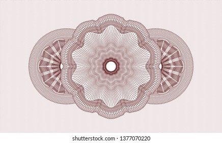Red passport rosette