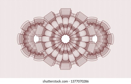 Red passport rosette