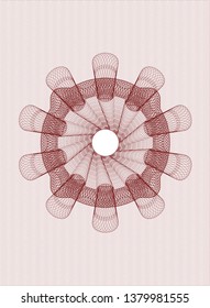 Red passport rosette