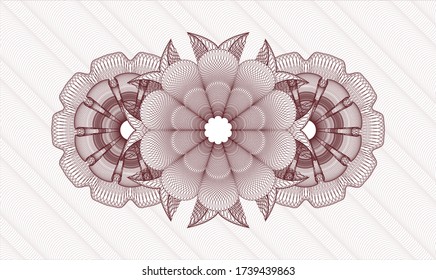 Rosette de pasaportes rojos. Ilustración vectorial. Detallado 
