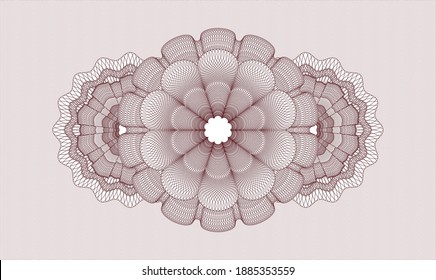 Rosette de pasaportes rojos. Ilustración vectorial. Detallado 