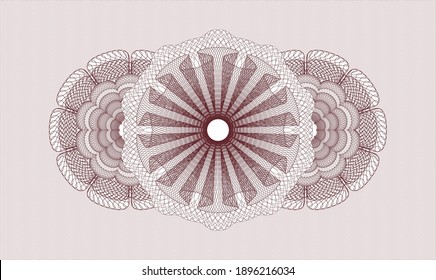 Rosette de pasaportes rojos. Ilustración vectorial. Detallado 