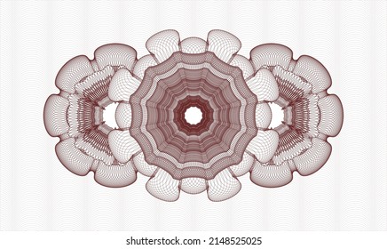 Rosette de pasaportes rojos. Ilustración vectorial. Detallado 