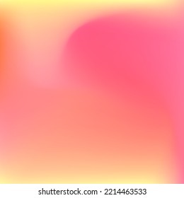 Red Pastel Fluid Warm Sunset Background. Yellow Orange Watercolor Curve Bright Swirl Gradient Mesh. Color Pink Peach Trendy Sunrise Gradient Backdrop. Neon Liquid Flow Vibrant Blurred Texture.