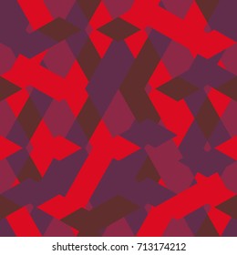 Red pastel geometric seamless pattern background