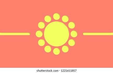 Red pastel papercut background, abstract realistic layered papercut. 3d Backdrop vector illustration. Cover layout template. Material design concept