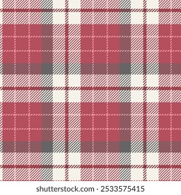 Vetor de padrão sem emenda de pastel vermelho. Plano de fundo gráfico tartan design de moda uso para impressão, textura, pano, tecido, flanela.	
