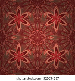 Red patal flowers background. Dim pink. Vector illustration.