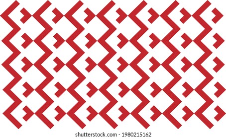 Red pattern Arrow letter A