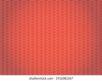 red pattern in Japanese or Chinese background. Vector illustration