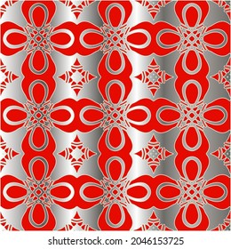 red pattern on a metal background. pattern for fabric, wallpaper, packaging. Decorative print.
