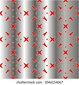 red pattern on a metal background. pattern for fabric, wallpaper, packaging. Decorative print.