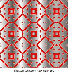 red pattern on a metal background. pattern for fabric, wallpaper, packaging. Decorative print.