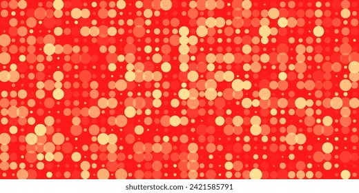 Red pattern Particles of different sizes universal background.   design background. Minimalistic banner background. Vector Illustration.