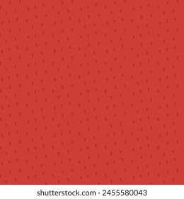 Red pattern in strawberry texture style, vector illustration in the simple and flat style. Minimalist design with strawberry seeds on a red color background.