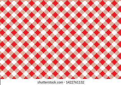 red pattern tablecloths - flags, clothing items, decorations, arabic costumes and other textile items, web designs - vector illustration