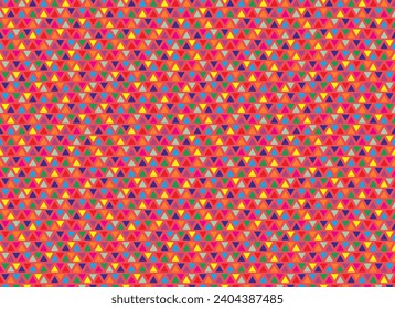 Red Pattern. Triangle pattern. Seamless. fabric design