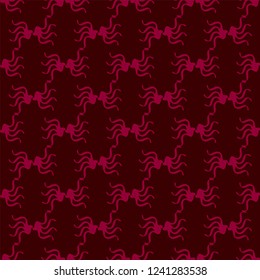 Red patterns on purple background
