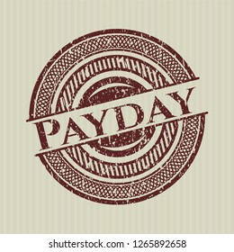 Red Payday with rubber seal texture