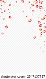 Red Peach Japan Vector Transparent Background. Spring Blossom Wallpaper. Pink Lotus Tender Frame. Beautiful Flower Japanese Backdrop.
