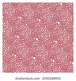 Red Pebble Abstract Symmetric Pattern