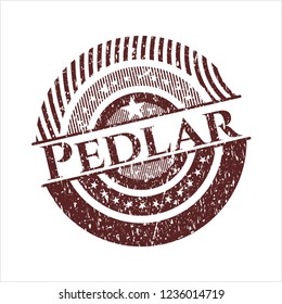 Red Pedlar distressed rubber texture