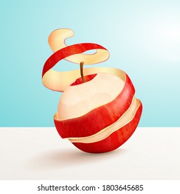 りんごの皮 の画像 写真素材 ベクター画像 Shutterstock