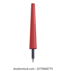 Red pen tool for drawing and sketching on paper