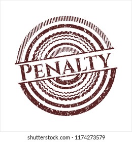 Red Penalty distress rubber grunge texture seal