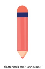 diseño de lápiz rojo sobre blanco