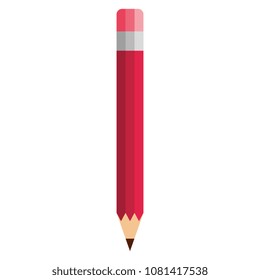 red pencil isolated icon