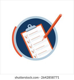 Red pencil to-do checklist template.