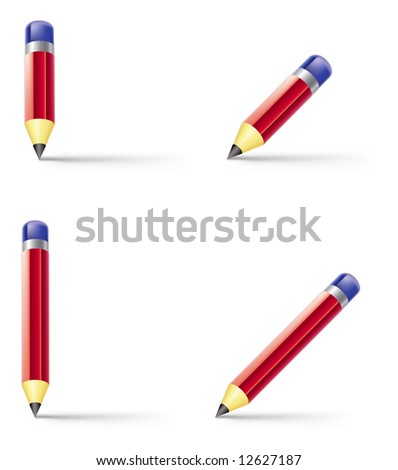 The red pencils rejecting soft shades.