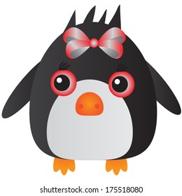 Red Penguin Stock Vector (Royalty Free) 175518080 | Shutterstock
