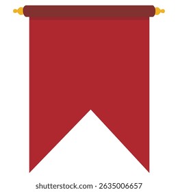 Red Pennant Flag For Promotion