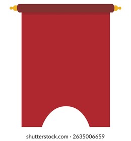 Red Pennant Flag For Promotion