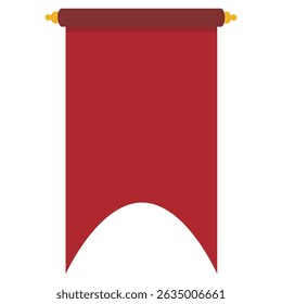 Red Pennant Flag For Promotion