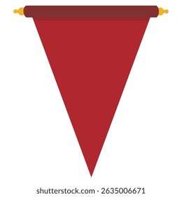 Red Pennant Flag For Promotion