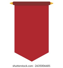 Red Pennant Flag For Promotion