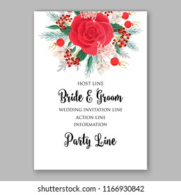 Red Peony wedding invitation Vector botanical banners set with pink peony flowers greeting card  bridal shower invitation