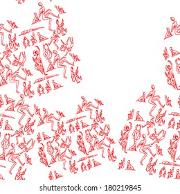 Red people sketch