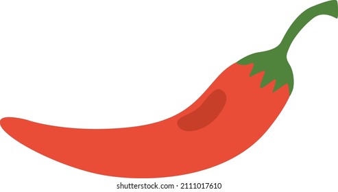 red pepper abstract vector illustration