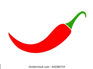 Red pepper icon vector illustration isolated on white background