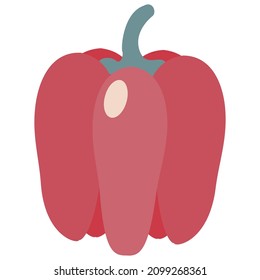 vector de ilustración de pimienta roja eps 10