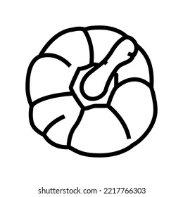 red pepper ingredient line icon vector. red pepper ingredient sign. isolated contour symbol black illustration