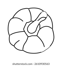 red pepper ingredient line icon vector. red pepper ingredient sign. isolated contour symbol black illustration