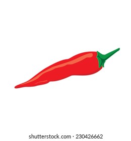 Red pepper, red pepper isolated, chili pepper, red chili pepper