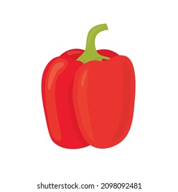 red pepper, paprika icon -vector illustration