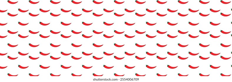 red pepper pattern on transparent background ,