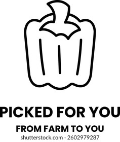A red pepper is picked for you